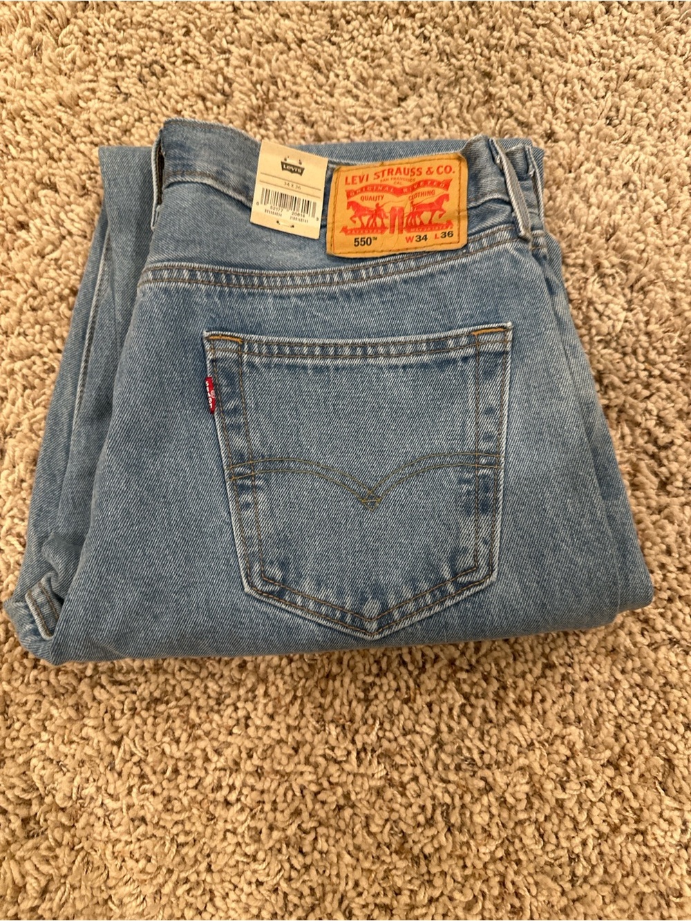 Levi's 550 NWT Relaxed Men's Jeans - Light Blue Wash
